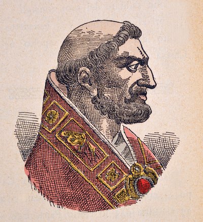 Portrait of Pope Boniface V (619-625) by Italian School