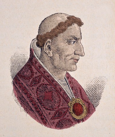 Portrait of Pope Conon (686-687) by Italian School