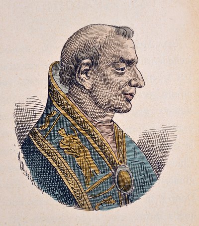 Portrait of Pope Donus (676-678) by Italian School