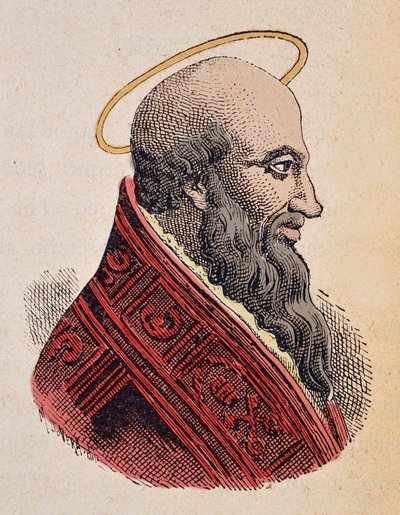 Portrait of Pope Eleutherius (ca. 175-189) by Italian School