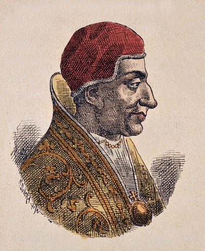 Portrait of Pope Stephen IV (816-817) by Italian School