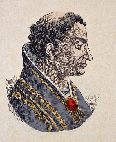 Portrait of Pope Eugene II (824-827) by Italian School