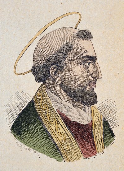 Portrait of Pope Evaristus I (97-107) by Italian School