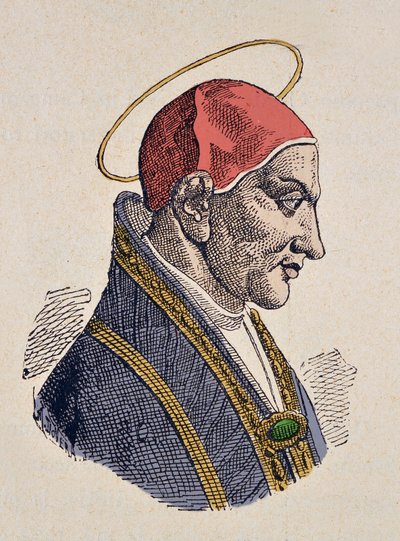 Portrait of Pope Felix III (483-492) by Italian School