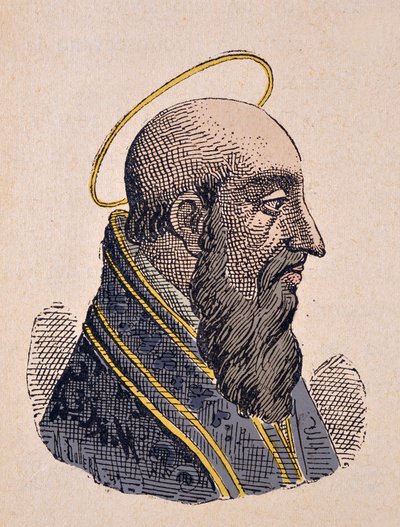 Portrait of Pope Felix I (269-274) by Italian School
