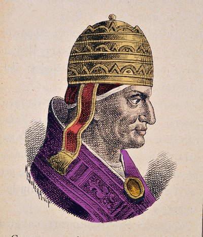 Portrait of Pope Gregory IX (1227-1241) by Italian School
