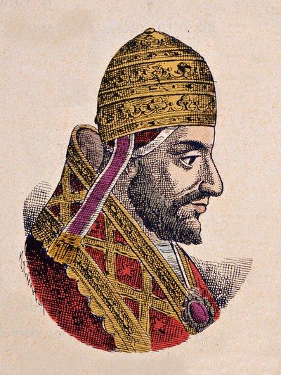 Portrait of Pope Gregory V (996-999) by Italian School