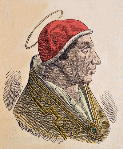Portrait of Pope Hormisdas (514-523) by Italian School