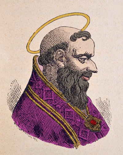 Portrait of Pope Innocent I (401-417) by Italian School
