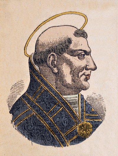 Portrait of Pope John II (533-535) by Italian School