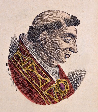 Portrait of Pope John IX (898-900) by Italian School