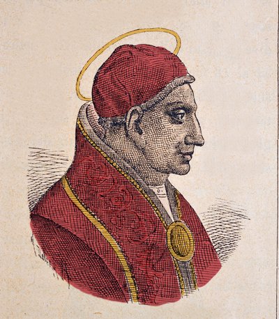Portrait of Pope Jean VI (701-705) by Italian School