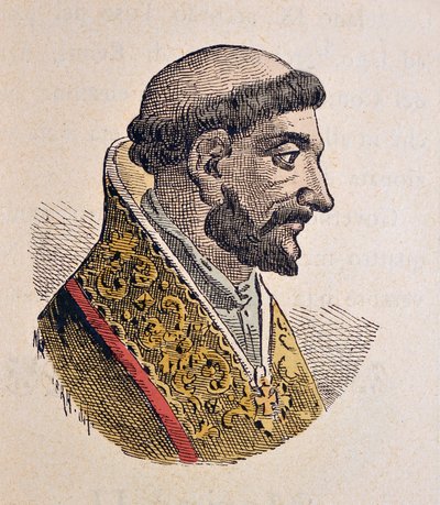 Portrait of Pope John XI (931-935) by Italian School