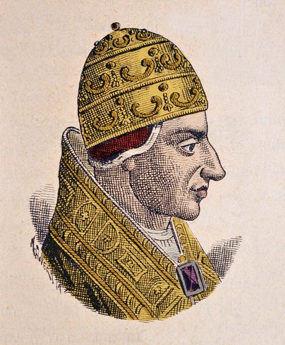 Portrait of Pope John XVII (1003) by Italian School
