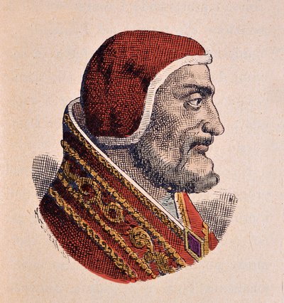 Portrait of Pope Jean XXI (1276-1277) by Italian School