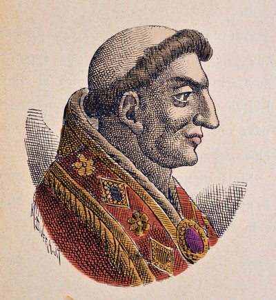 Portrait of Pope Marinus I (882-884) by Italian School