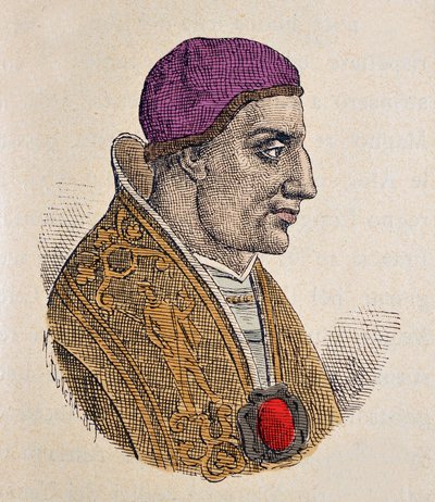 Portrait of Pope Paul Ier (757-767) by Italian School