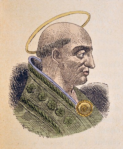 Portrait of Pope Pontian (230-235) by Italian School