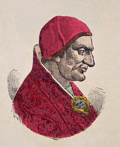 Portrait of Pope Sabinian (604-606) by Italian School