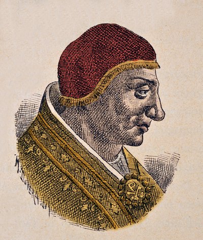 Portrait of Pope Serge II by Italian School