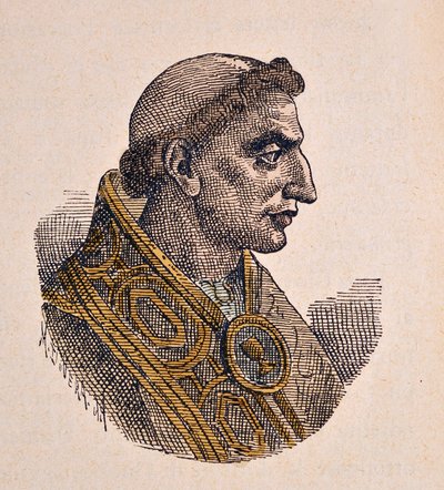Portrait of Pope Severinus (638-640) by Italian School