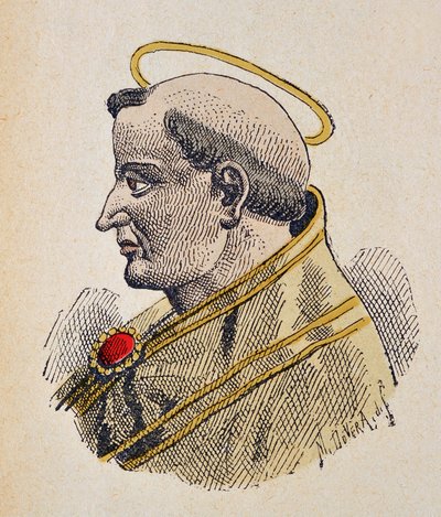 Portrait of Pope Sixtus III (432-440) by Italian School