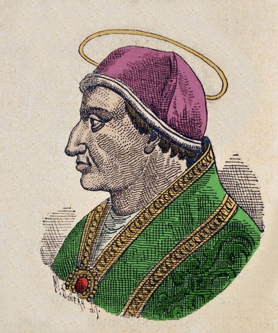 Portrait of Pope Symmachus (498-514) by Italian School