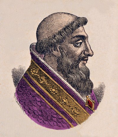 Portrait of Pope Victor II (1055-1057) by Italian School