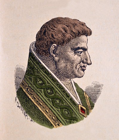Portrait of Pope Victor II (1086-1087) by Italian School