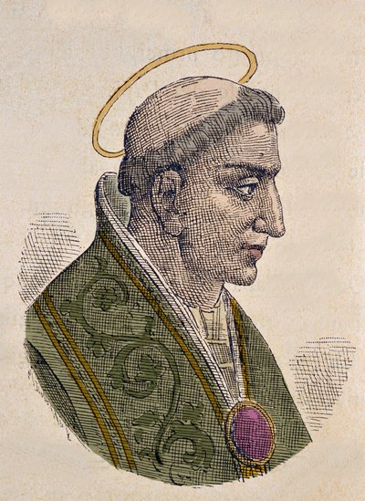Portrait of Pope Zachary (741-752) by Italian School