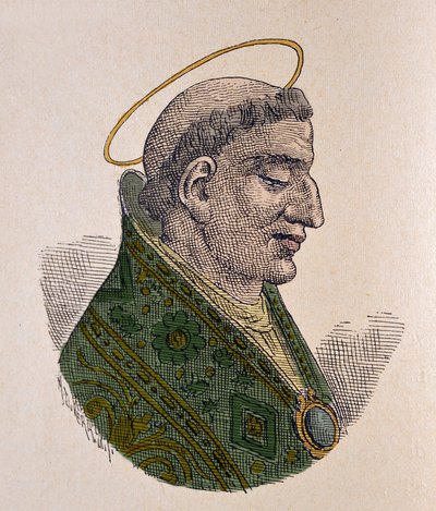 Portrait of Pope Agatho (678-681) by Italian School