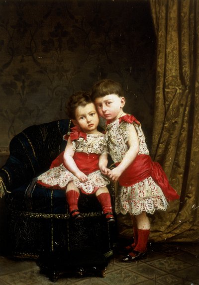 Portrait of Two Children from the House of Doria by Italian School