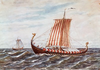 Reconstruction of 10th Century Viking Boats by Italian School