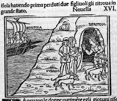 Reet de Beritola. Illustration for the news 16 (News 6 of the second day) of the 