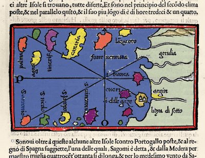 Representation of the Islands of Cape Verde. Isolario by Benedetto Bordone. Venice 1547 by Italian School