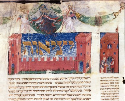 Representation of the palace of a rich man by Italian School
