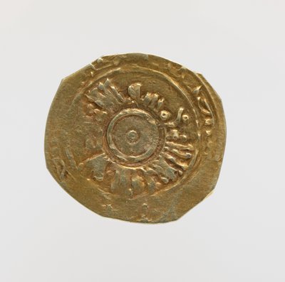 Reverse of the Tari of Amalfi with Pseudo-Cufic Epigraphy (Gold) by Italian School