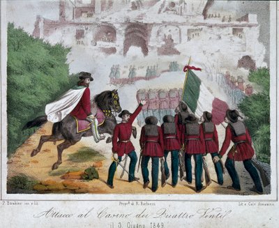 Risorgimento, Roman Republic: the soldiers of Giuseppe Garibaldi by Italian School