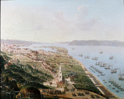 Risorgimento: The Bourbon Armies of Ferdinand II of the Two Sicilies in Messina in August 1848 by Italian School