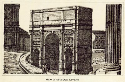 Rome: Arch of Septimius Severus by Italian School