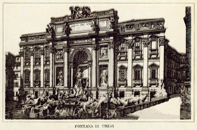Rome: Trevi Fountain by Italian School