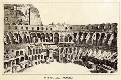 Rome: Interior of the Colosseum by Italian School