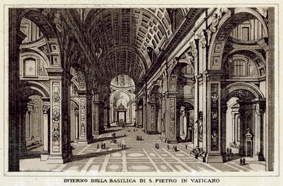 Rome: Interior of St. Peter