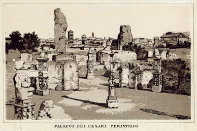 Rome: Palace of the Caesars, Peristyle by Italian School