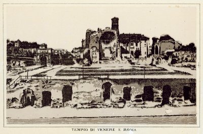 Rome: Temple of Venus and Rome by Italian School