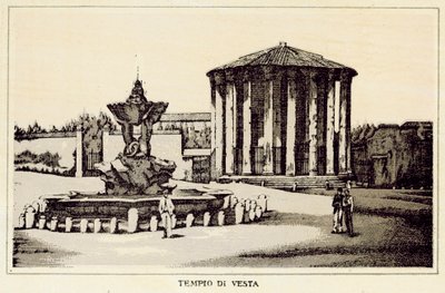 Rome: Temple of Vesta by Italian School