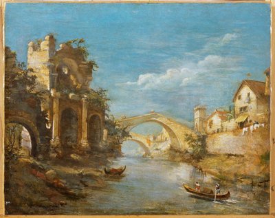 Romantic Landscape by Italian School