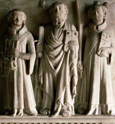 Saint Paul, Saint Laurent and Saint Etienne (Bas Relief) by Italian School