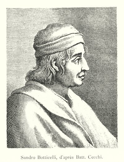 Sandro Botticelli, after Batt Cecchi (engraving) by Italian School