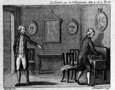 Scene 1 of Act I of the comic piece 